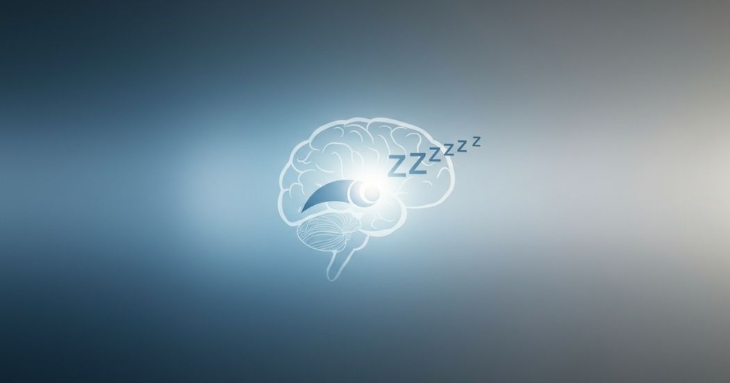 CBT-I for Insomnia Recovery: How to Retrain Your Brain for Deep, Restorative Sleep 1 "Abstract image of a calm brain outline with a peaceful sleep icon, symbolizing cognitive behavioral therapy for insomnia recovery."