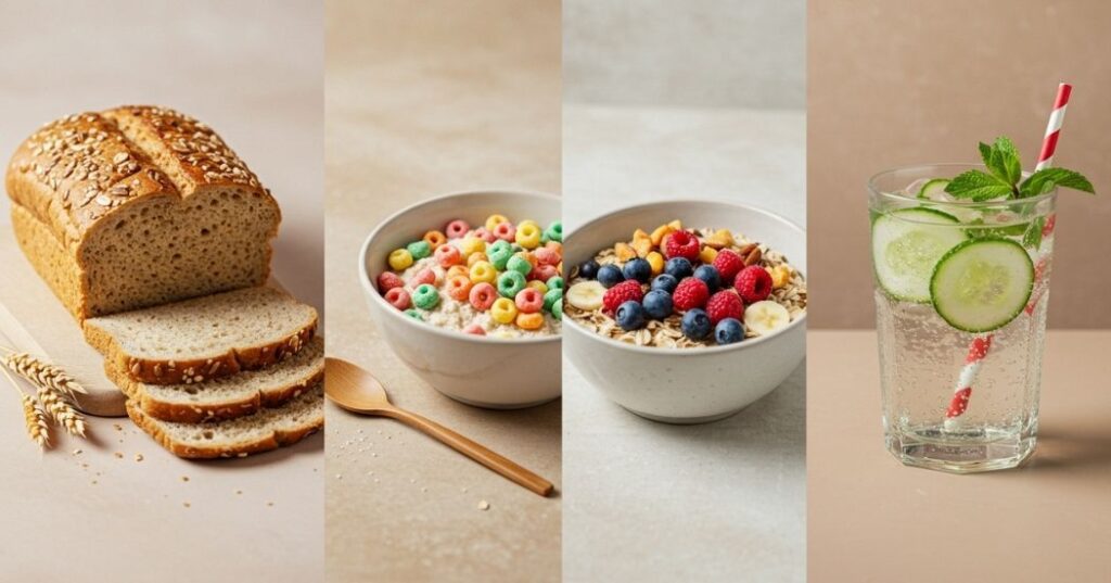 Shop Smart, Eat Clean: Your Essential Clean Eating Grocery List 4 Clean eating food swaps: processed vs. whole-food grocery alternatives.