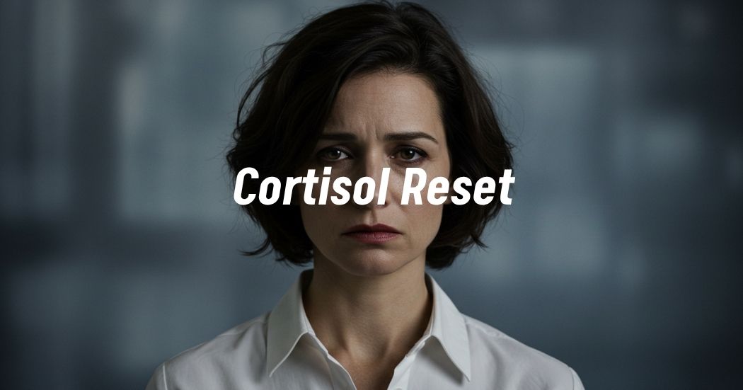 A relaxed woman enjoying a calming moment at home—representing natural cortisol and anxiety relief through daily rituals. A relaxed woman enjoying a calming moment at home—representing natural cortisol and anxiety relief through daily rituals.