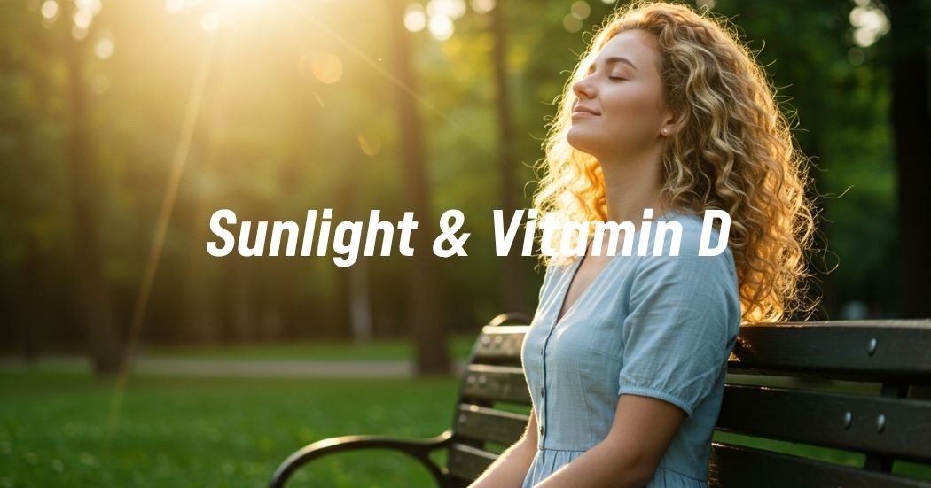 Vitamin D from Sunlight: Myths, Facts, and Smart Strategies 1 Person basking in morning sun, representing natural vitamin D absorption from sunlight.